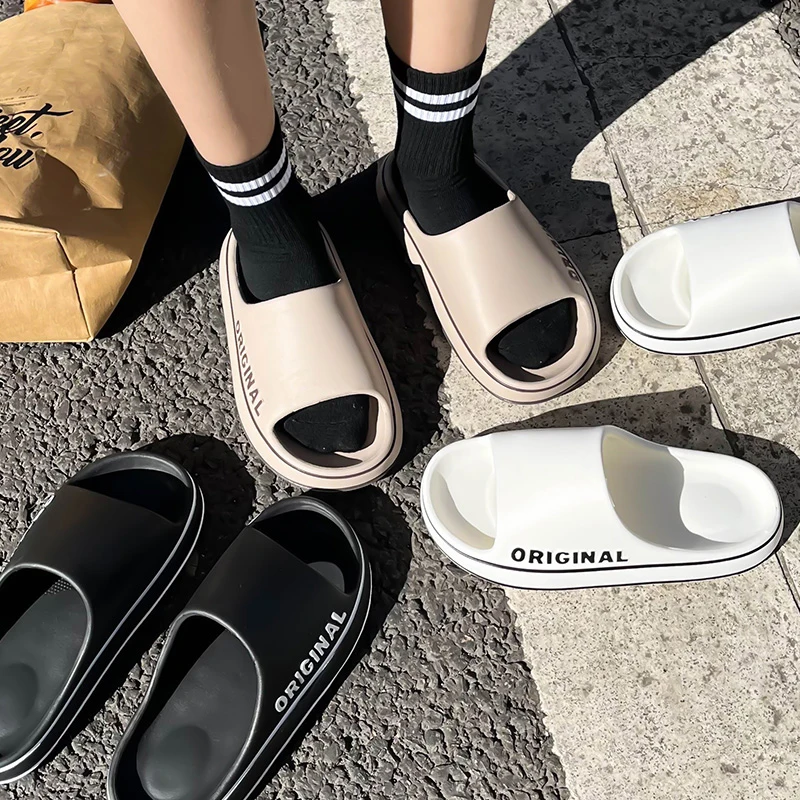 Summer Couple Slides Solid Col - Water Shoes 评论和价格