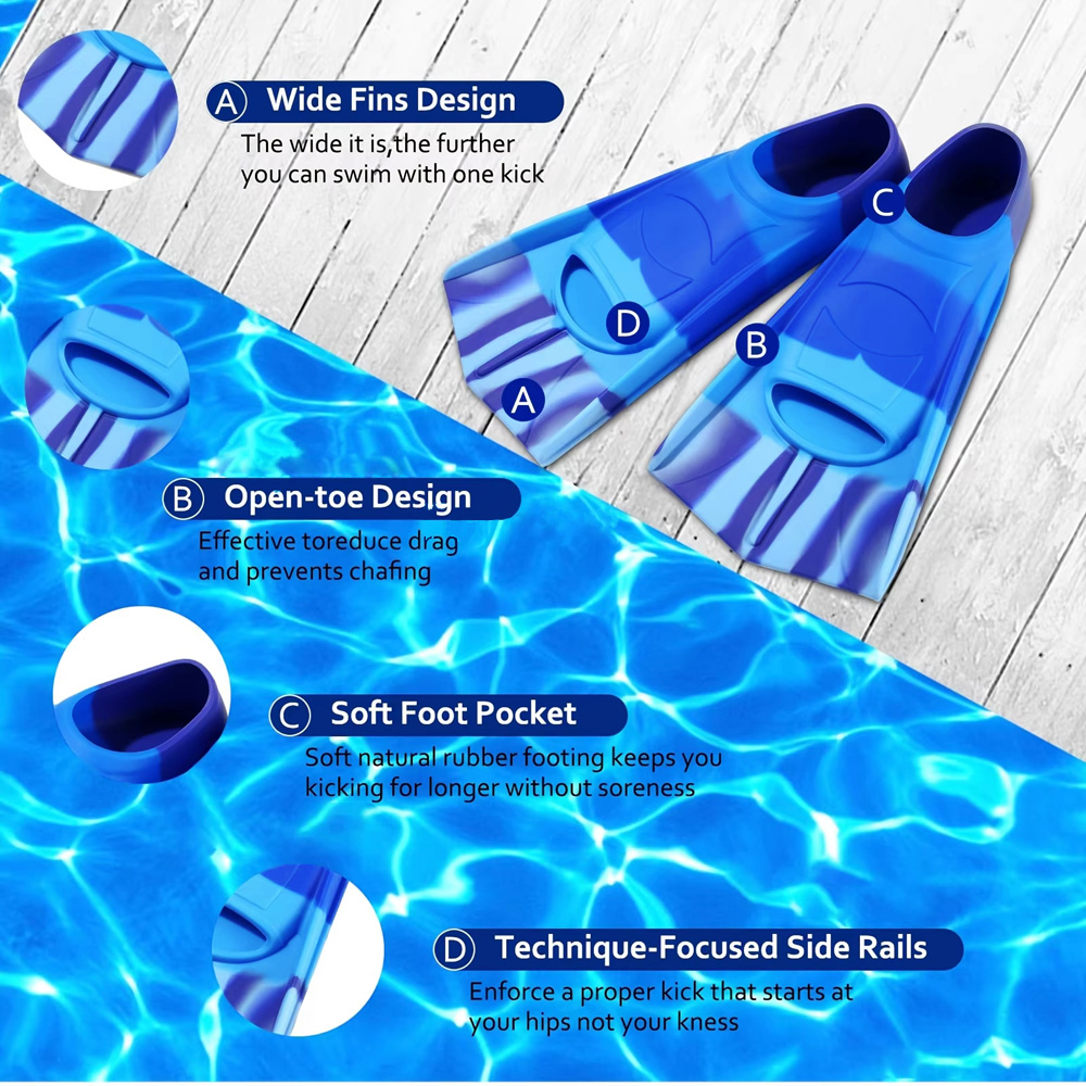 Silicone Swimming Flippers Sno - Flippers Swimming 评论和价格