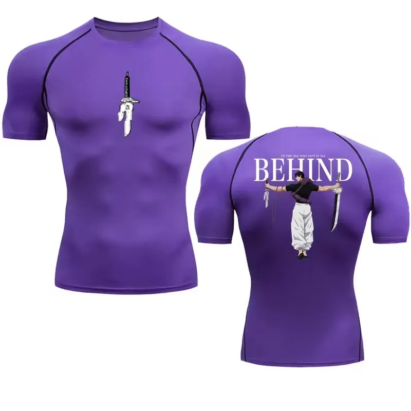 Anime Compression Shirt Men Pr - Rash Guard 评论和价格