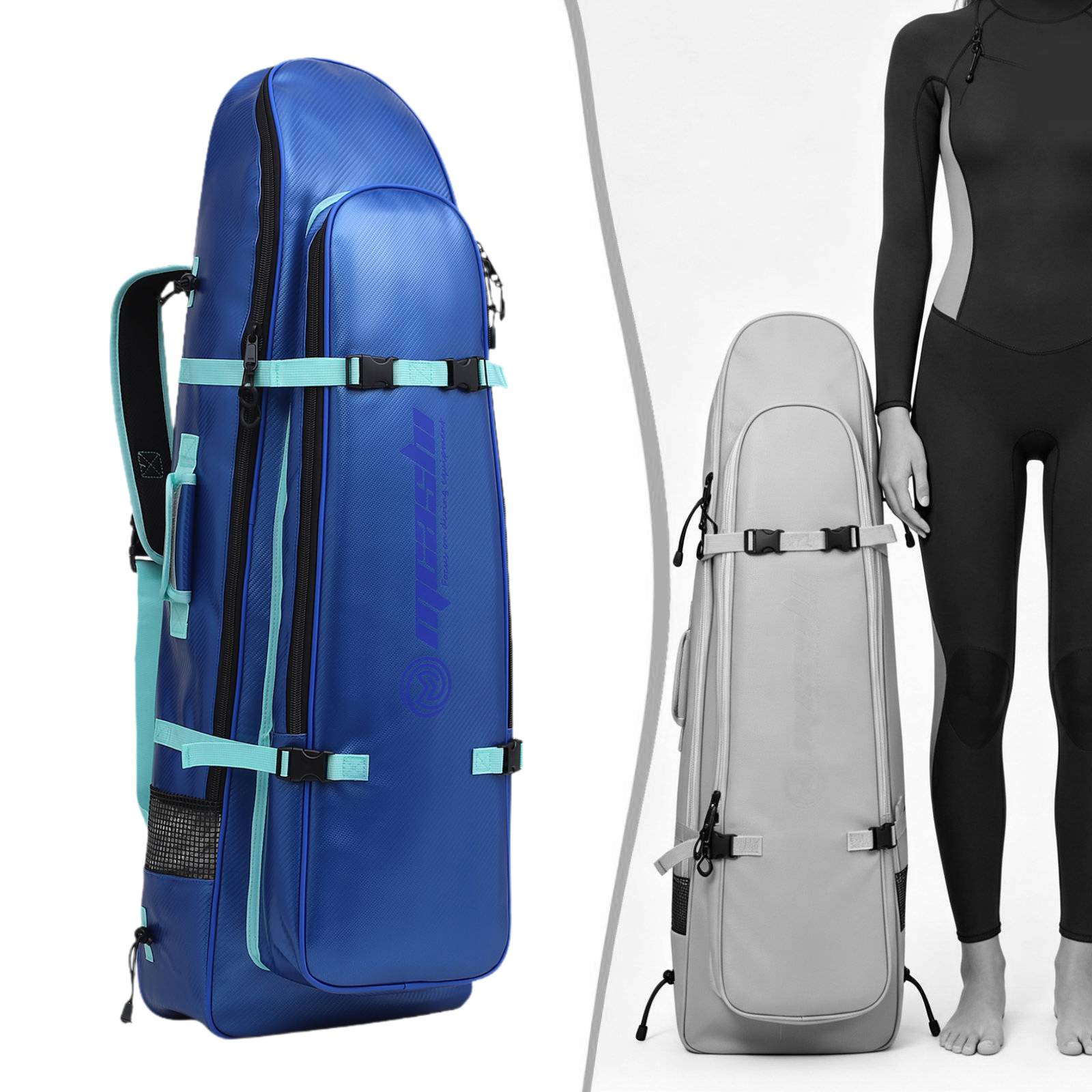 Long Fins Bag Portable Scuba D - Snorkeling Gear 评论和价格