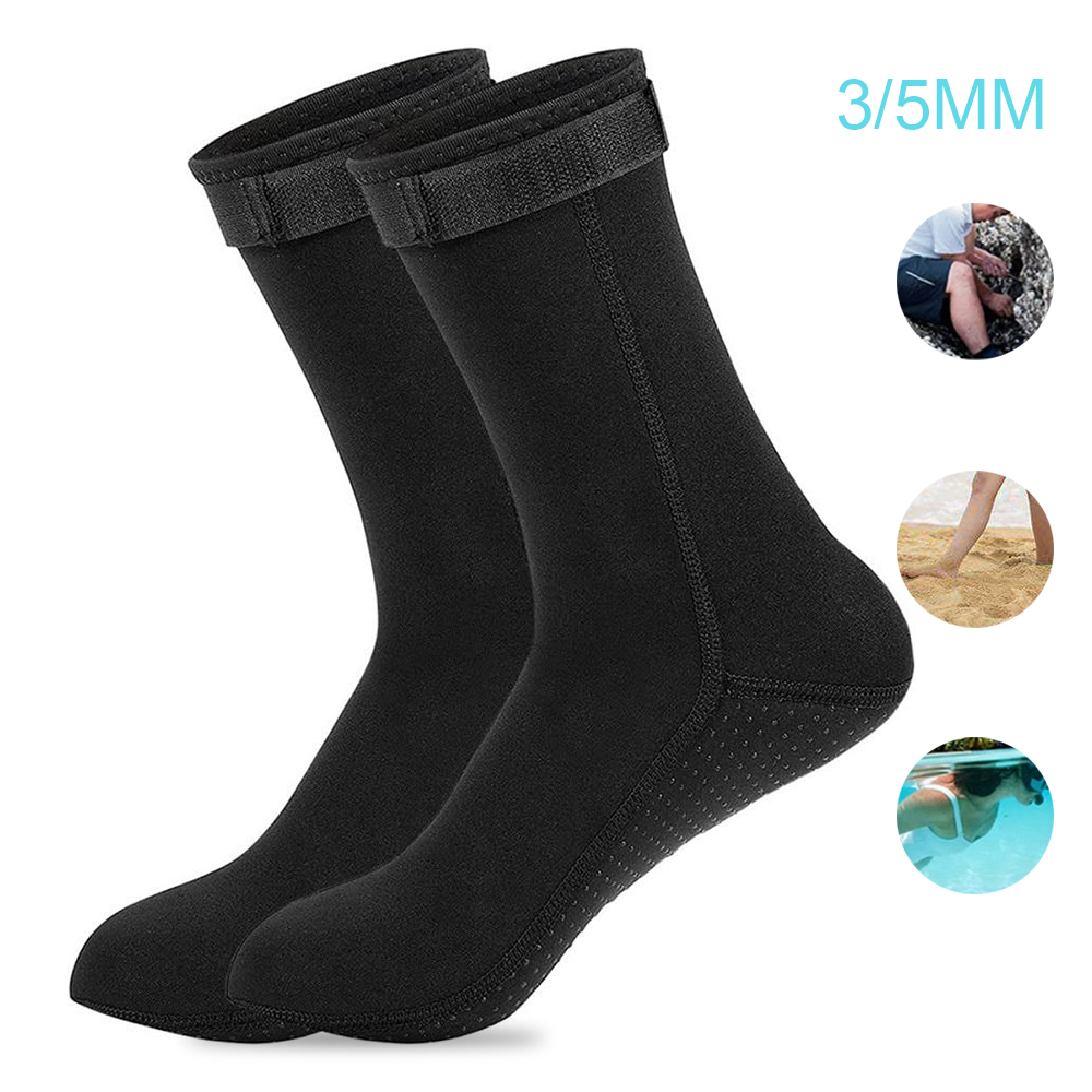 5mm Neoprene Socks 3mm Wetsuit - Flippers Swimming 评论和价格